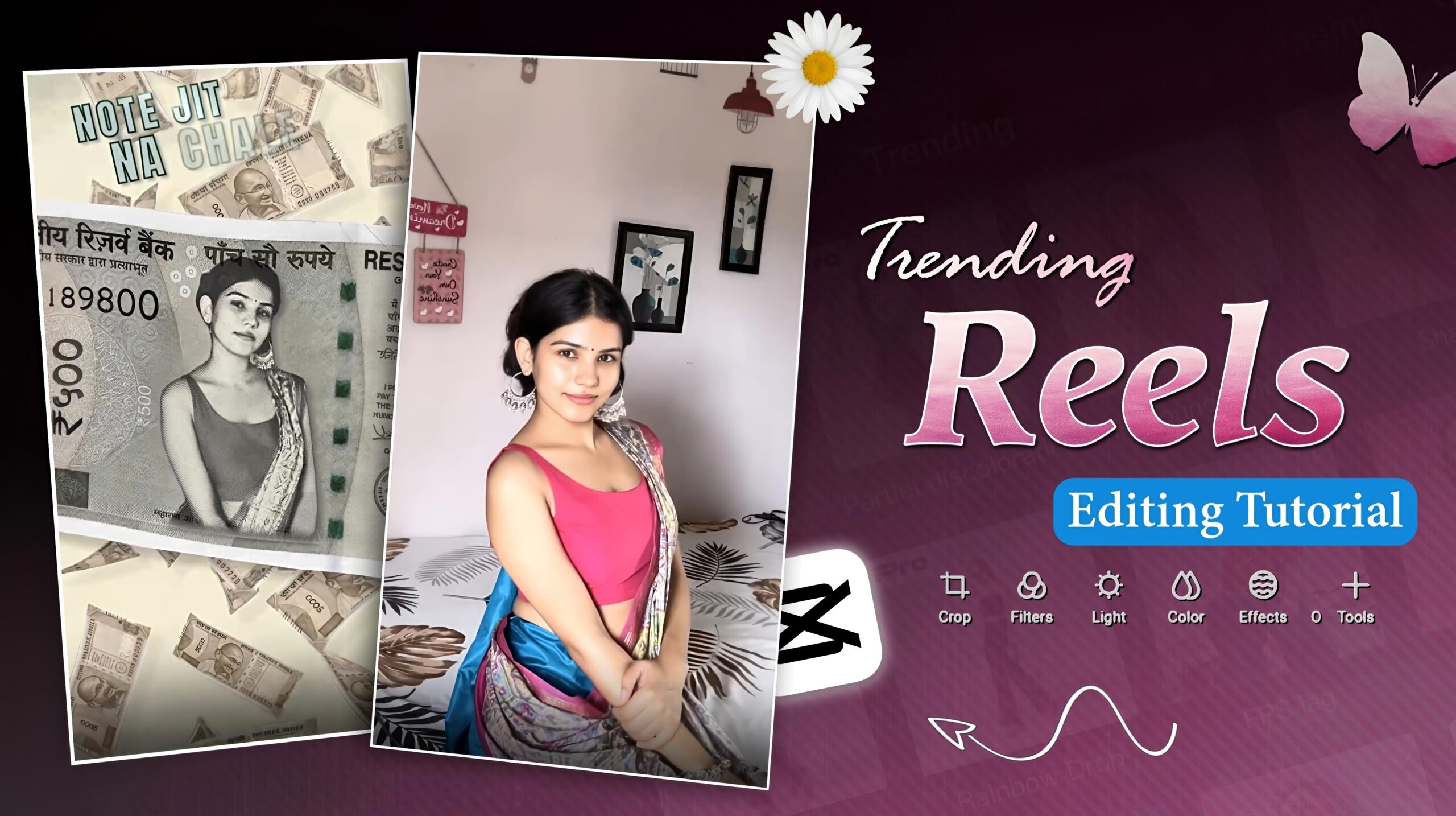500 Note Effects Trending Reels Editing | Note Jitna Chale Yaar Ka Name ...