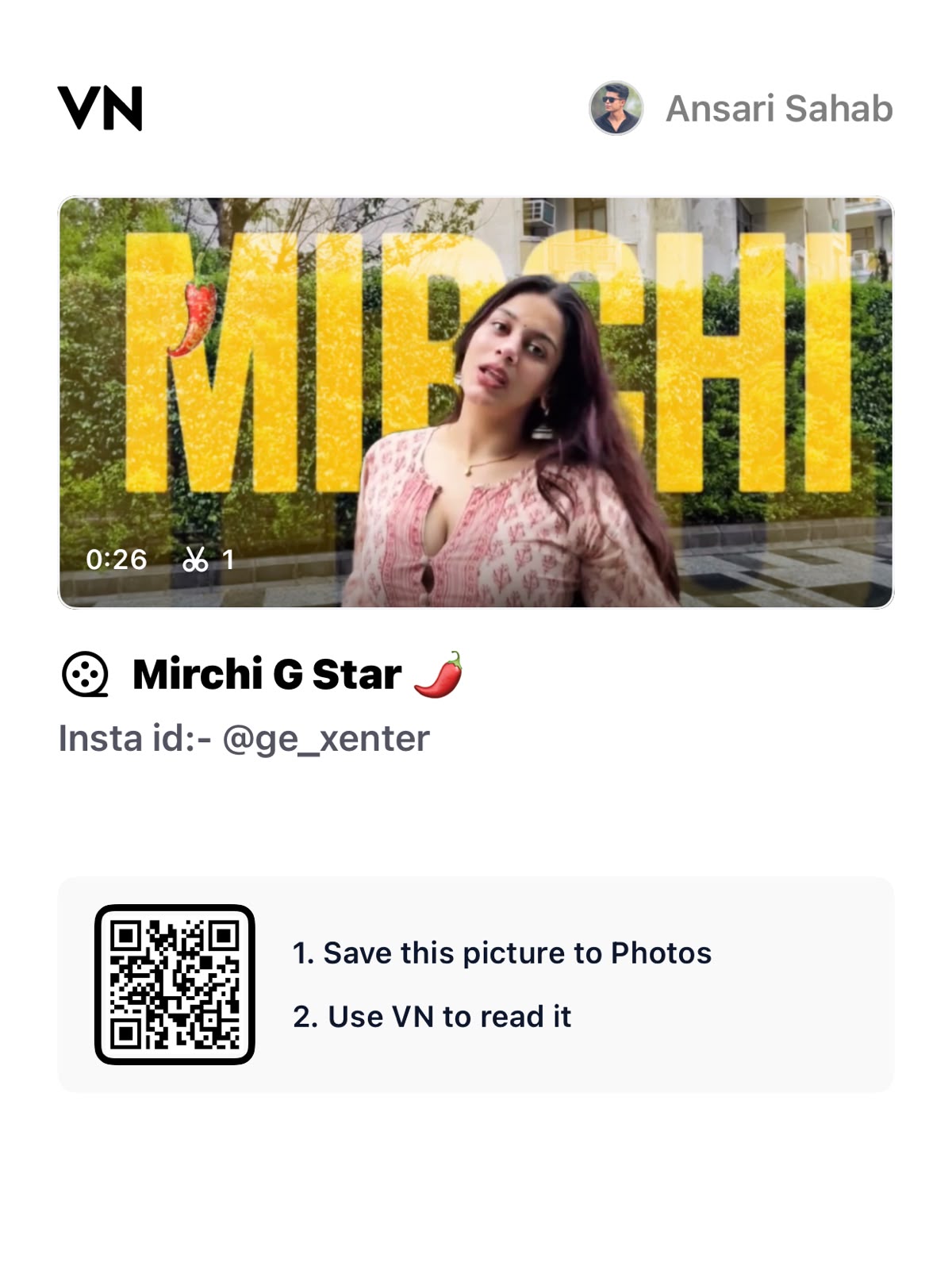 VN Template QR Code
