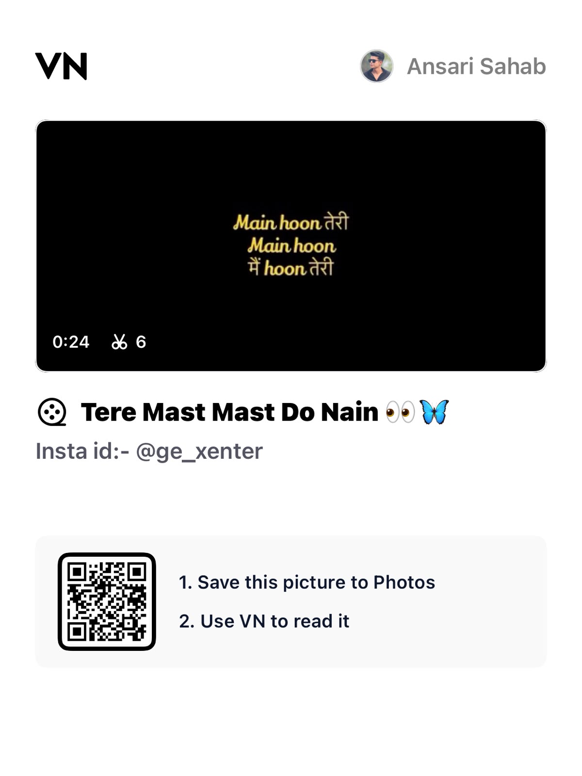 VN Template QR Code